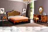 Classic European Style Glossy Carving Dressing Table